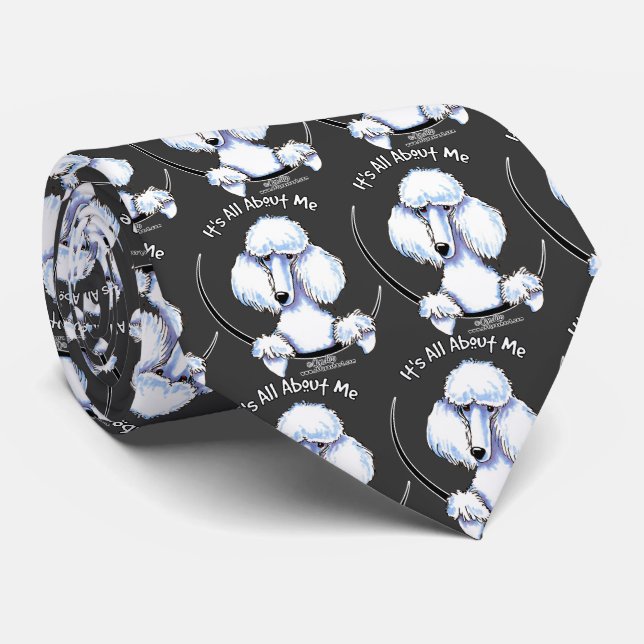 Cravate Le caniche Blanc Standard C'Est Tout Sur Moi (Roulé)