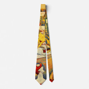 Cravate Le Cirque par Georges Seurat, Vintage Fine Art