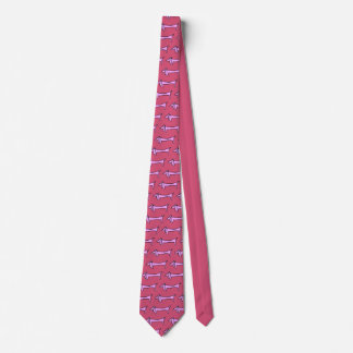 Cravate Le Dachshund Rose