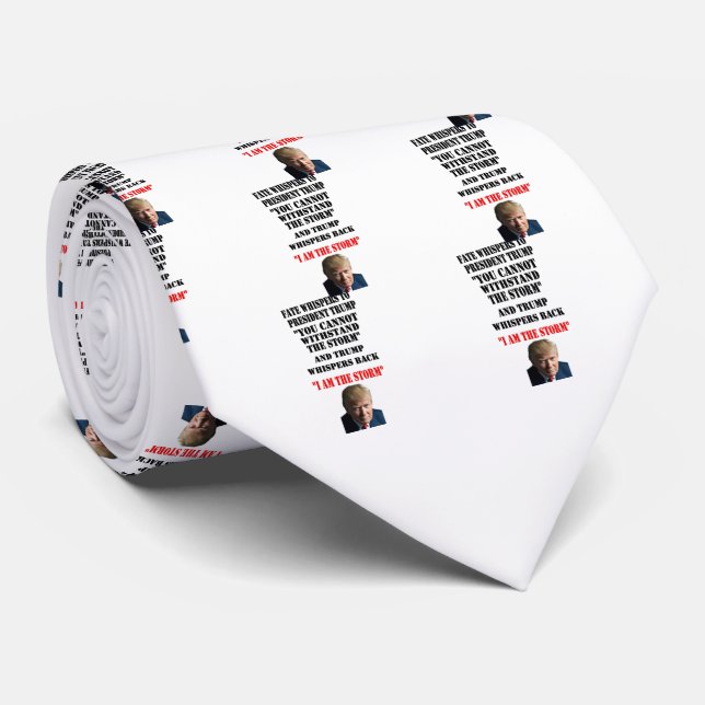 CRAVATE LE DESTIN CHUCHOTE À PRÉSIDENT TRUMP (Roulé)