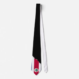 Cravate Le drapeau de la côte Rican