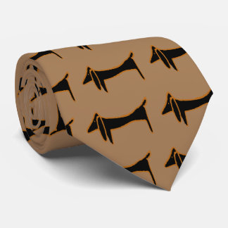 Cravate Le fameux Dachshund noir