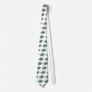 Cravate Le football (vert)