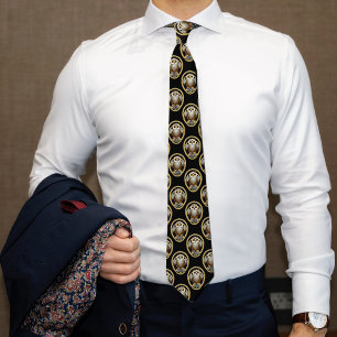 Cravate Le hibou Art déco - Élégance historique des années