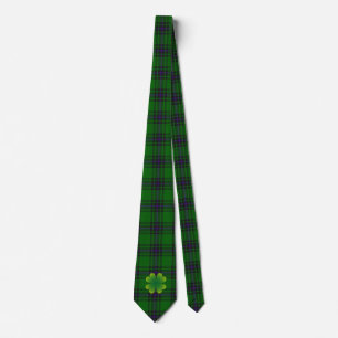 Cravate Le jour vert de St Patrick de tartan (plaid) et de