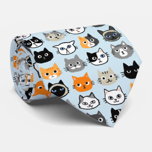 Cravate Le Motif des visages de chat  Cool Kitty Cat Lover