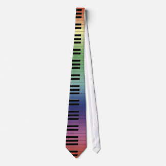 Cravate Le piano coloré verrouille des cadeaux de musique