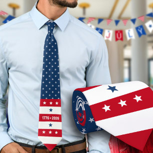 Cravate Le semiquincentenaire 250e d'Amérique 1776 2026