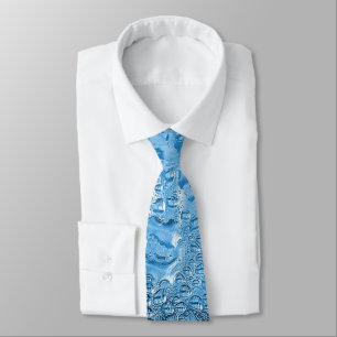 Cravate L'eau bleue fraîche II