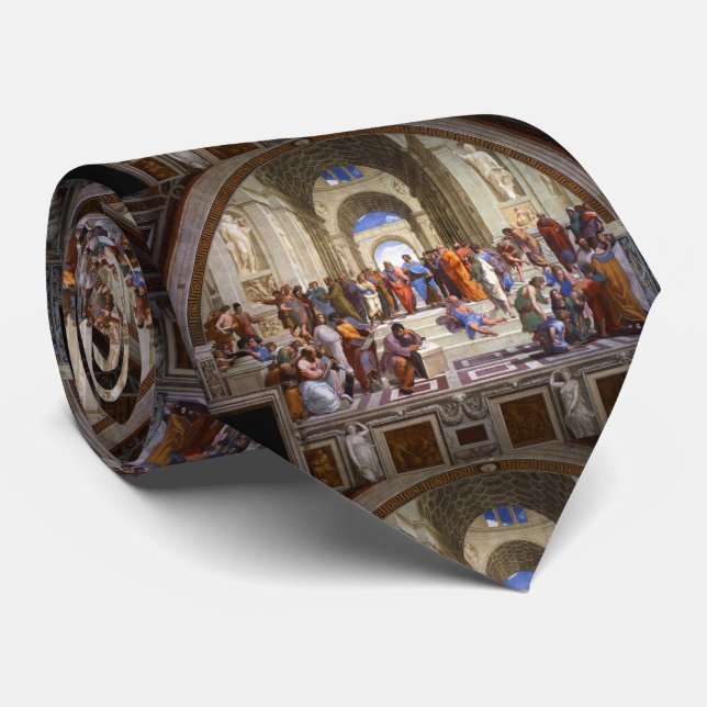 Cravate L'école d'Athènes ク タ イ (Roulé)