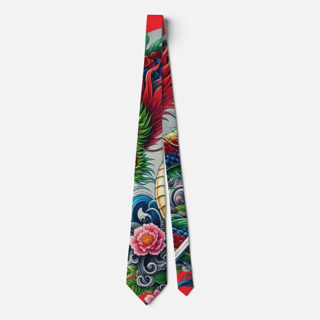 Cravate leggings de dragon chinois (Devant)
