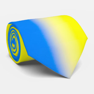 Cravate L'élégante Ukraine bleue et jaune inspire la paix