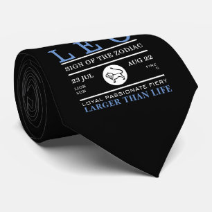 Cravate Leo Sign of the Zodiac, astrologie