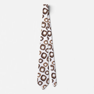 Cravate Leopard Print and Donut Pattern Tie