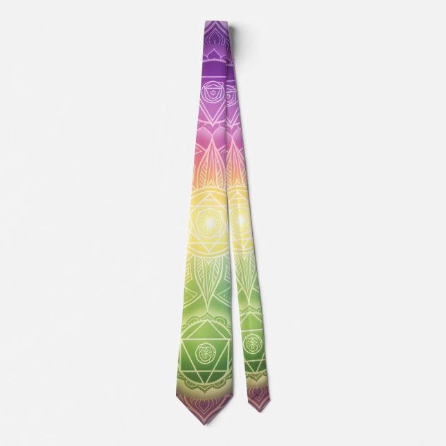 Cravate Les 7 Chakras´9 (Devant)