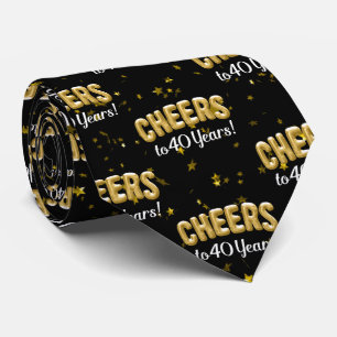 Cravate Les ballons d'or courent à 40 ans 40e anniversair