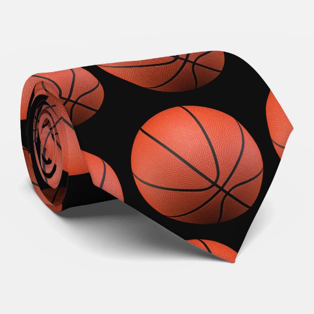 Cravate Les basket-balls modèlent des cadeaux de sport de (Roulé)