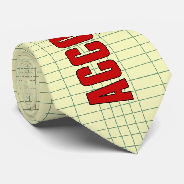 Cravate Les chiffres de compte sont My Specialty Funny (Roulé)