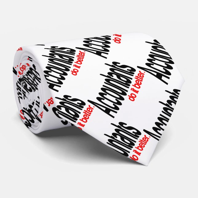 Cravate Les comptables le font mieux (Roulé)