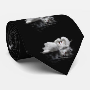 Cravate Les cygnes de Saint-Valentin