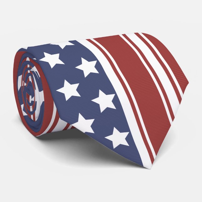 Cravate Les étoiles et les bandes de Old Glory (Roulé)