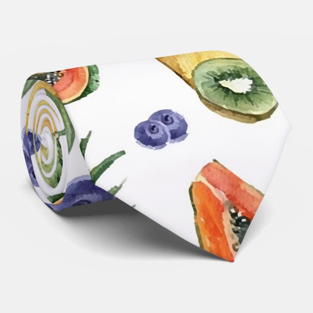 Cravate Les fruits tropicaux (Roulé)