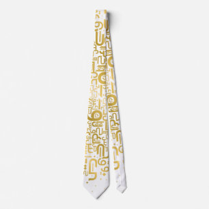 Cravate Lettres arabes d'or