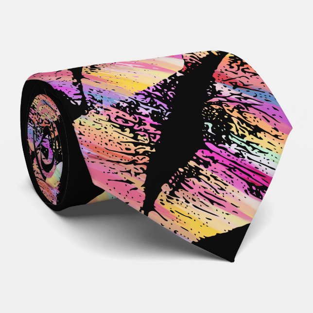 Cravate Lèvres élégantes #18 (Roulé)