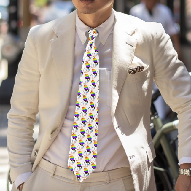 Cravate LGBTQ plus Fleurs tulipes (Créateur téléchargé)