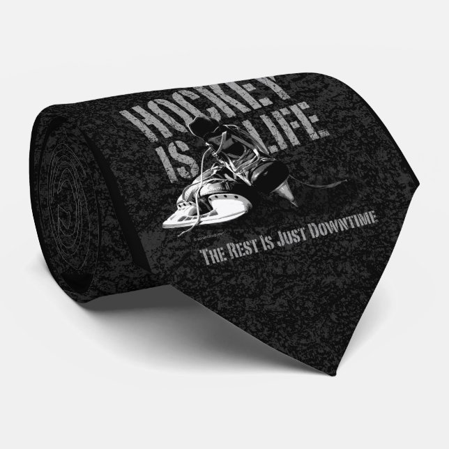 Cravate L'hockey est la vie (Roulé)