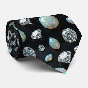 Cravate L'Homme Luxe   Nœud Papillon Diamant Opale
