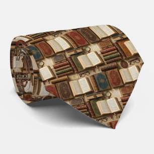 Cravate Libriste de livres anciens Motif Antiquaire