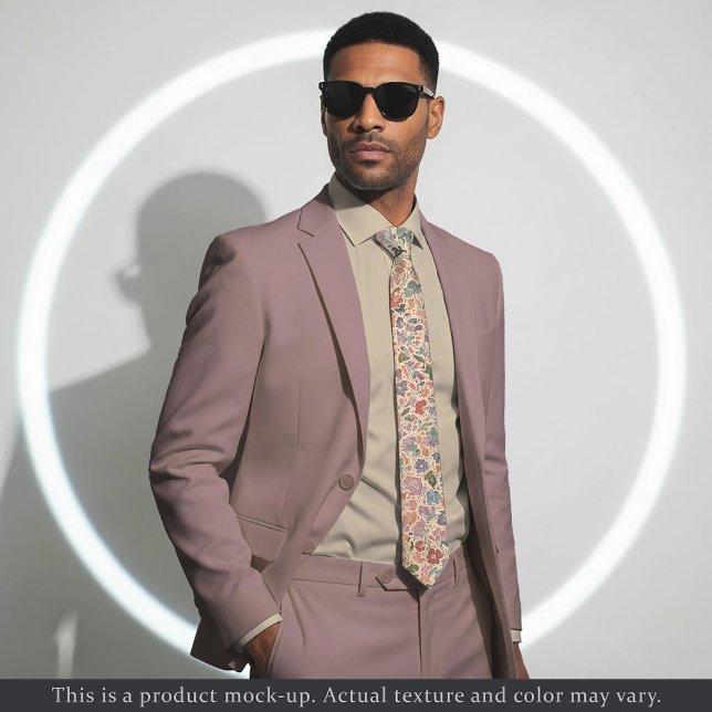 Cravate Light Impressionist Floral Necktie (Créateur téléchargé)