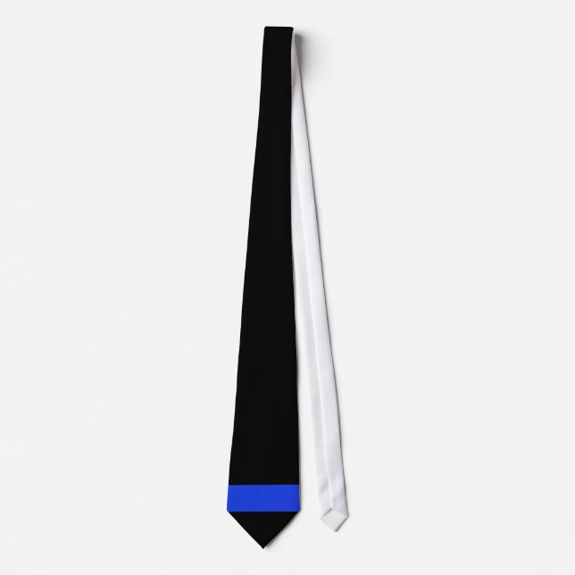 Cravate Ligne bleue mince (Devant)