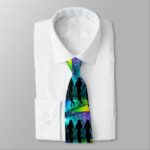 Cravate Ligne Dancers Lumières et musique Necktie