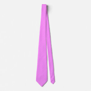 Cravate Lignes 45° blanches et magenta