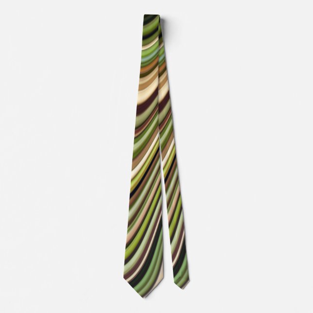 Cravate Lignes courbes multicolores cool (Devant)