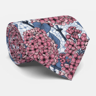 Cravate Lilac en rose et bleu