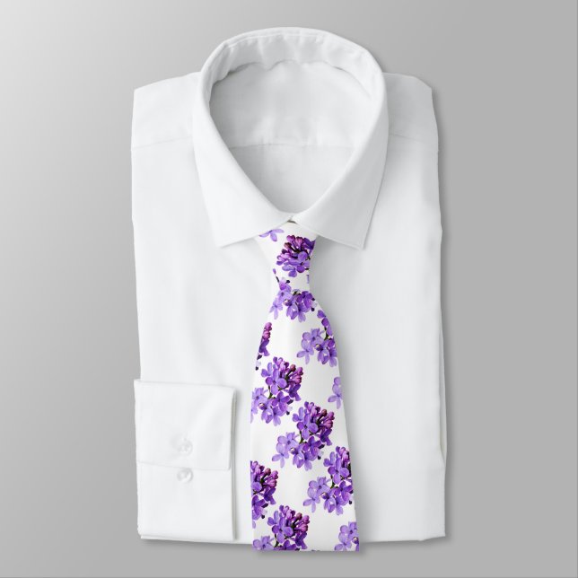 Cravate Lilas violets  (Attaché)