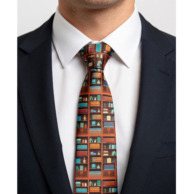 Cravate Literary Library Book Lover Necktie (Créateur téléchargé)