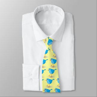 Cravate Little Blue Bird mignonne Suivez-moi Twitter Crava