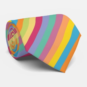 Cravate Lively Springtime Diagonal Stripes