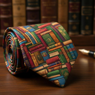 Cravate Livres sur les étagères