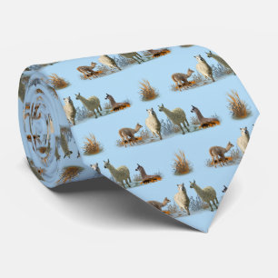 Cravate Llama Meadow Tie (Bleu Clair)