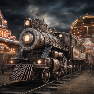 Cravate Locomotive à vapeur Trains