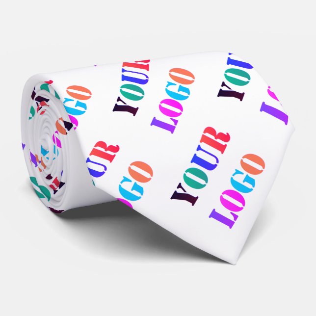 Cravate Logo de Custom (Roulé)