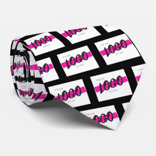 Cravate Logo d'entreprise personnalisé Motif promotionnel