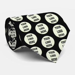 Cravate Logo Personnalisé Entreprise Black Business Entrep