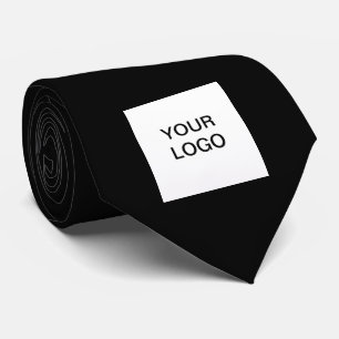 Cravate Logo Personnalisé Entreprise Black Business Entrep