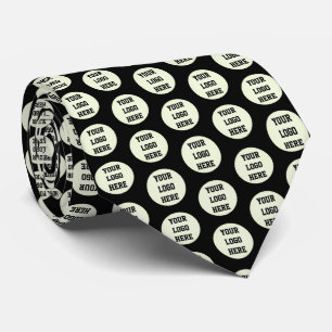 Cravate Logo Personnalisé Entreprise Black Business Entrep